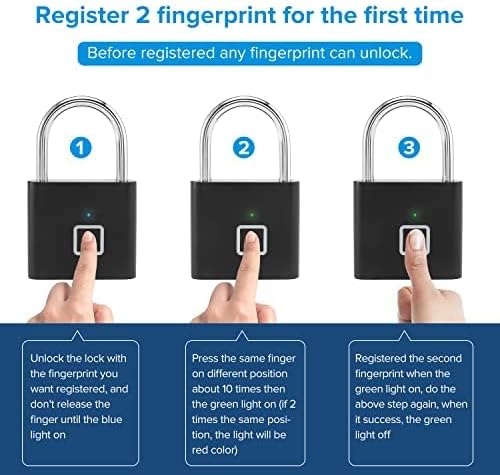 Fingerprint Padlock-قفل بصمة الإصبع