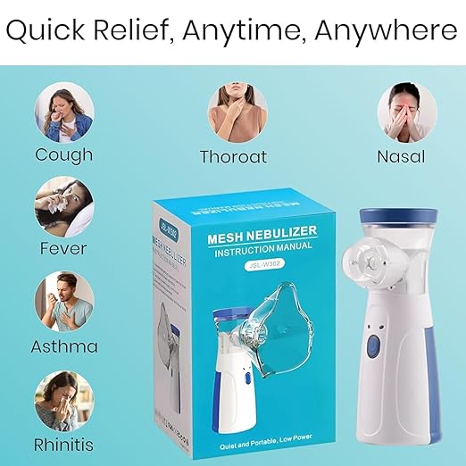 Portable Mesh Nebulizer in use