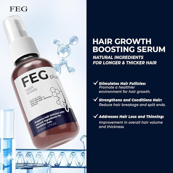 FEG Hair Growth Spray PLUS – Advanced Hair Regrowth & Anti-Hair Fall Treatment (Orginal)