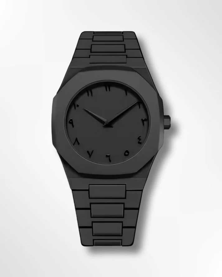 Arabic Black Aura Watch - Premium Limited Edition Timepiece